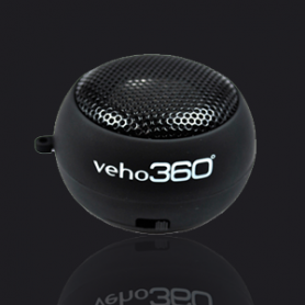 Veho 360° Cassa Altoparlante con Micro Speaker per Laptop e iPod e Lettori Mp3, Nero