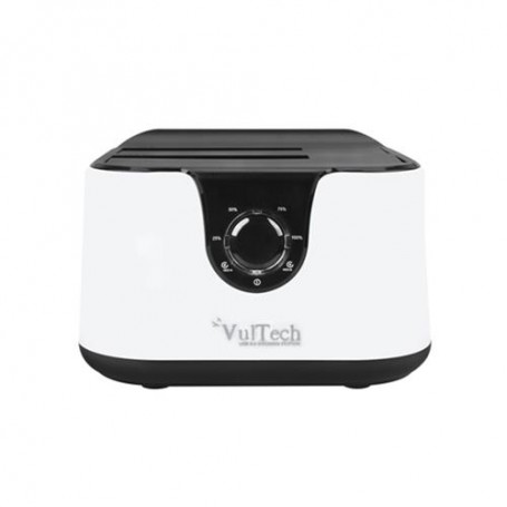 DOCKING STATION VULTECH DK-USB3W SATA MAX 2HDD TASTO CLONE USB 3.0 BIANCO