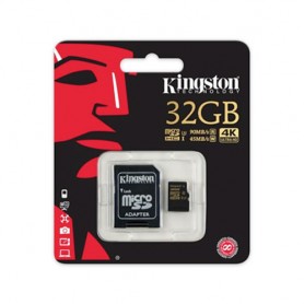 SCHEDA DI MEMORIA MICRO-SDHC GOLD 32GB KINGSTON CL3 CLASS3 UHS-I U3 SDCG/32GB