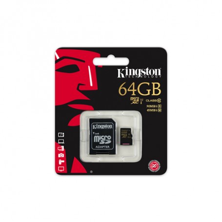 SCHEDA DI MEMORIA MICRO-SDHC 64GB KINGSTON C10 SDCA10/64GB