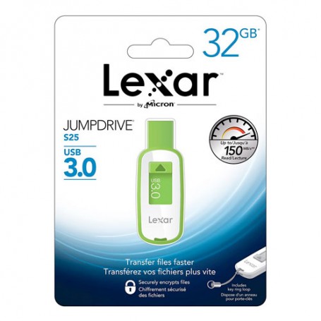 PEN DRIVE 32GB LEXAR JUMPDRIVE S25 USB 3.0 LJDS25-32GABEU